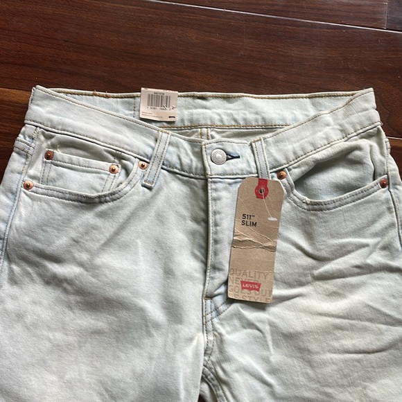 Levi‘s 511 Light Blue Men‘s Slim Fit Below Waist Jeans W29 L32 - Picture 3 of 6